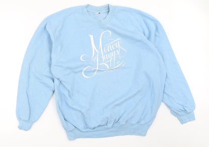 Preworn Womens Blue   Pullover Sweatshirt Size L