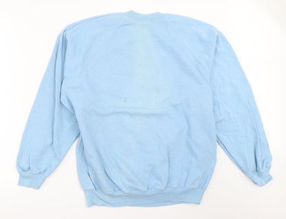 Preworn Womens Blue   Pullover Sweatshirt Size L