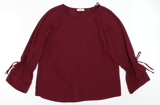 Papaya Womens Red   Basic Blouse Size 10