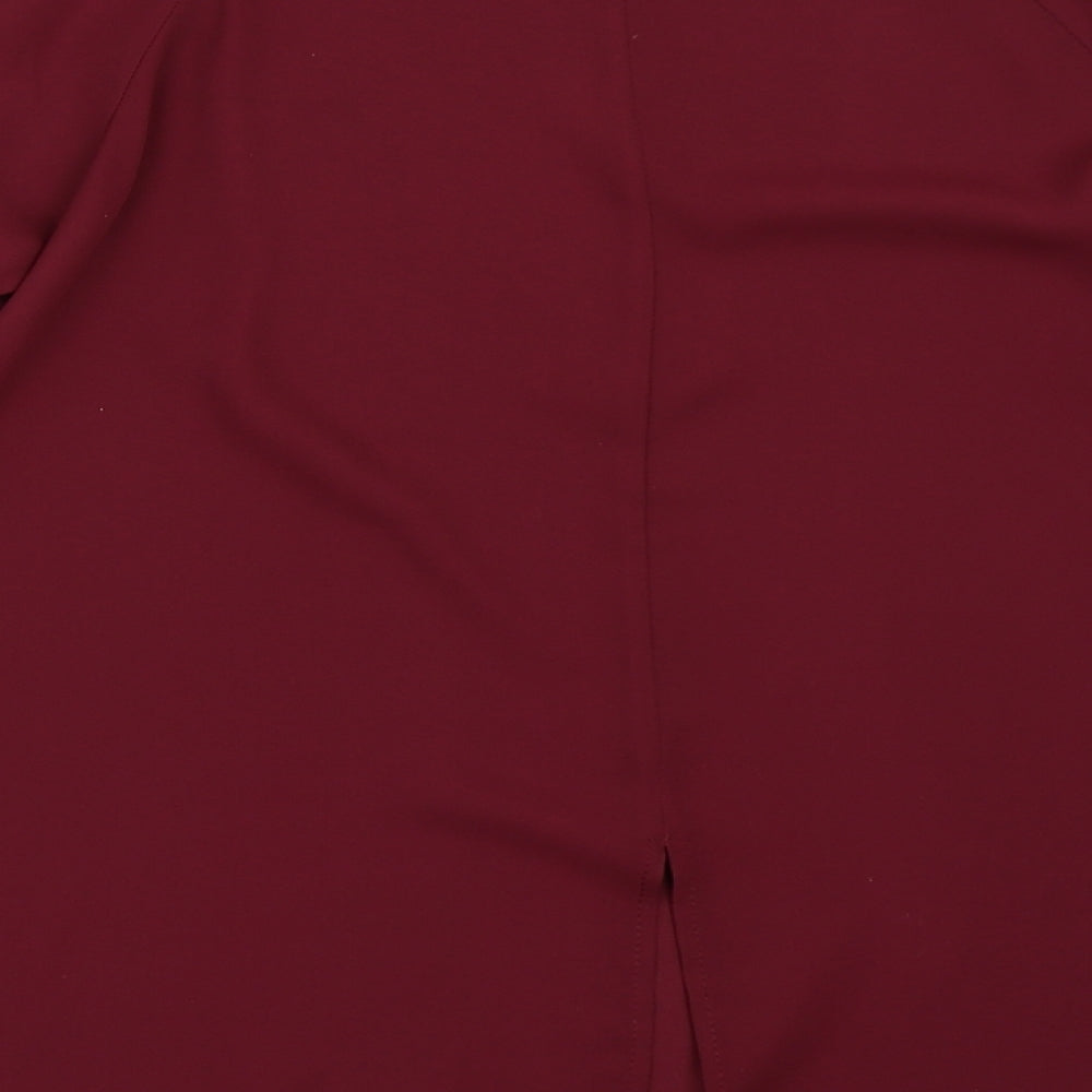 Papaya Womens Red   Basic Blouse Size 10