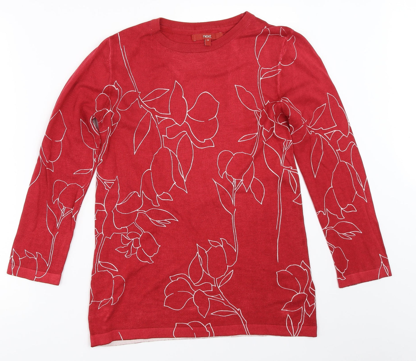 Womens UK Size 10 NEXT Red Pullover Jumper