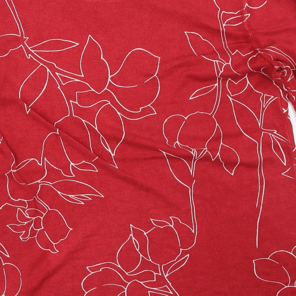 Womens UK Size 10 NEXT Red Pullover Jumper