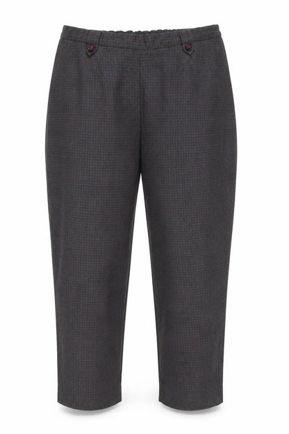 Bonmarché Womens Grey Cropped Trousers Size 18 L24.5 in