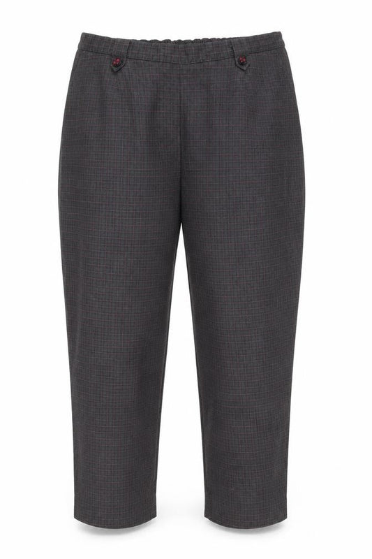 Womens UK Size 18 BM Regular Fit Cropped Grey Trousers