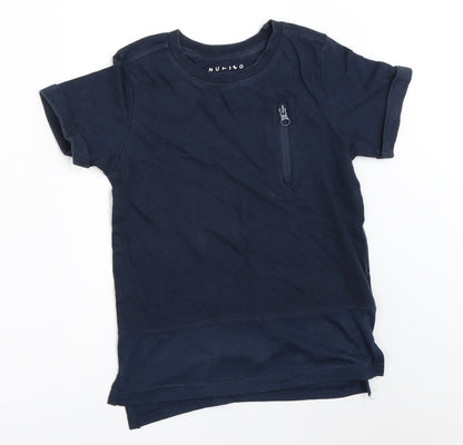 Nutmeg Boys Blue   Basic T-Shirt Size 5-6 Years