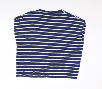 George Womens Blue Striped  Pullover Jumper Size S