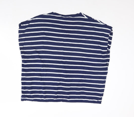 George Womens Blue Striped  Pullover Jumper Size S