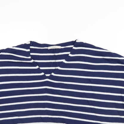 George Womens Blue Striped  Pullover Jumper Size S