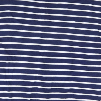 George Womens Blue Striped  Pullover Jumper Size S