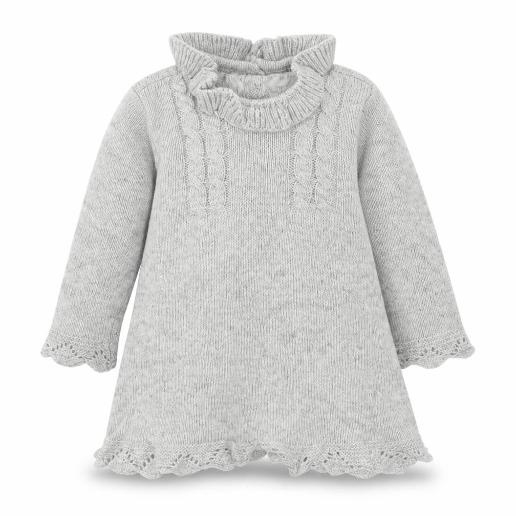 F&F Girls Grey   Jumper Dress  Size 6-9 Months