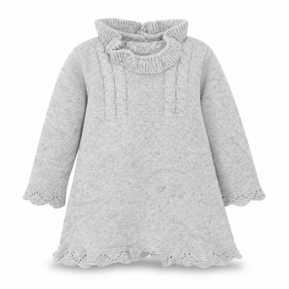 F&F Girls Grey   Jumper Dress  Size 6-9 Months