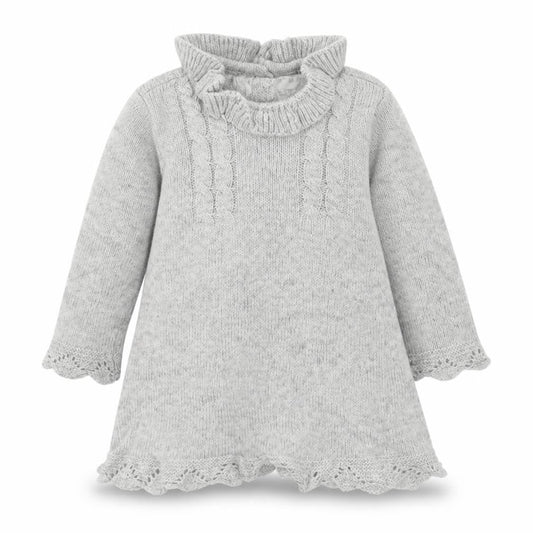 F&F Girls Grey   Jumper Dress  Size 6-9 Months