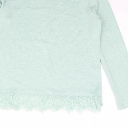 H&M Girls Green   Pullover Jumper Size 8 Years