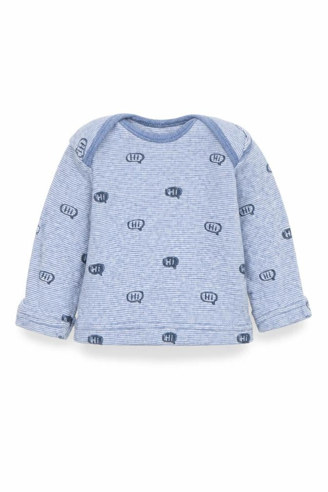 George Baby Blue Spotted  Pullover Jumper Size 0-3 Months  - Hi