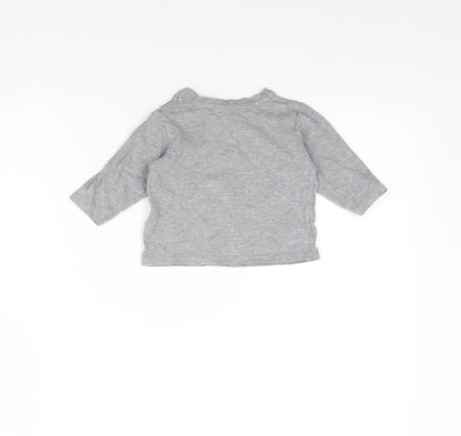 M&S Baby Grey   Basic Blouse Size 3-6 Months