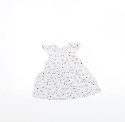 Primark Girls Grey Spotted  Fit & Flare  Size 3-6 Months