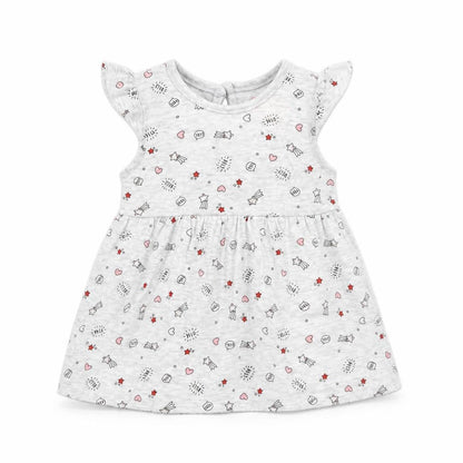 Primark Girls Grey Spotted  Fit & Flare  Size 3-6 Months