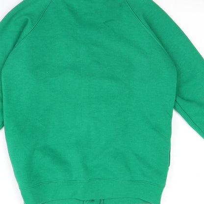 Woodbank Girls Green   Cardigan Jumper Size 9 Years