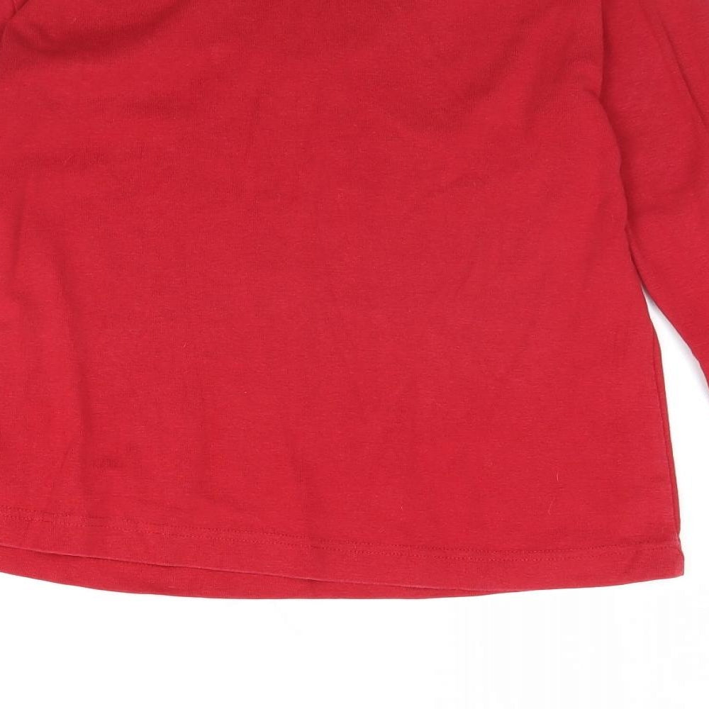 Womens UK Size M Adini Red Basic Blouse