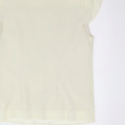 Womens UK Size 14 BHS Ivory Basic Blouse