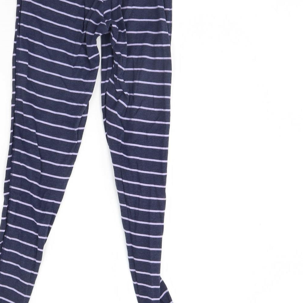 George Womens Blue Striped  Cami Pyjama Pants Size 8