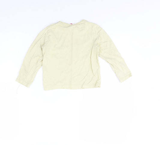 Disney Girls Yellow   Basic T-Shirt Size 3 Years  - Belle (Beauty & the Beast)