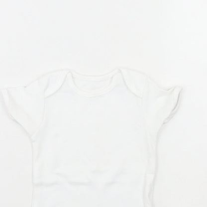 George Baby White   Babygrow One-Piece Size 12 Months