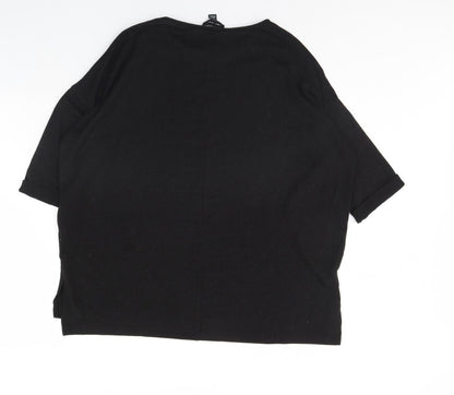 Womens UK Size M New Look Black Pullover Jumper