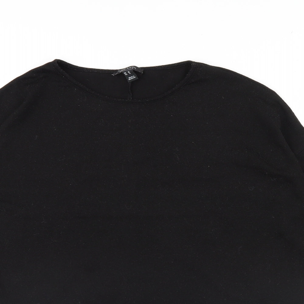 Womens UK Size M New Look Black Pullover Jumper
