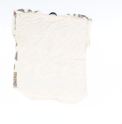 F&F Womens Beige   Basic Blouse Size 14