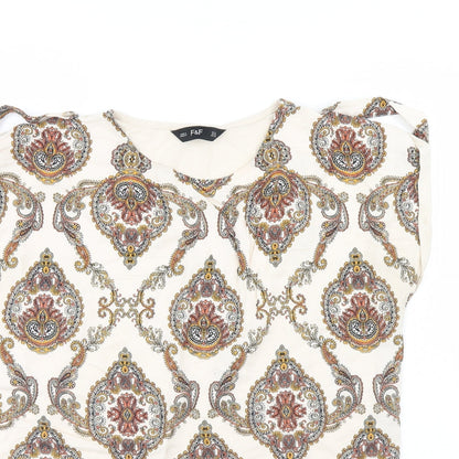 F&F Womens Beige   Basic Blouse Size 14