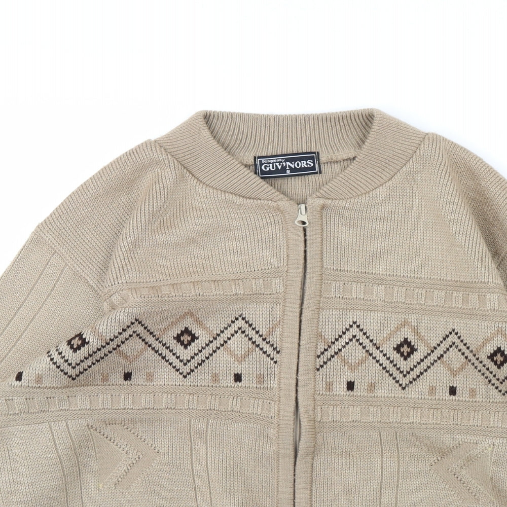 Mens UK Size S Guvnors Beige Jacket