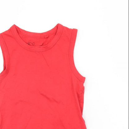 Hullabaloo Boys Red   Basic Tank Size 3 Years