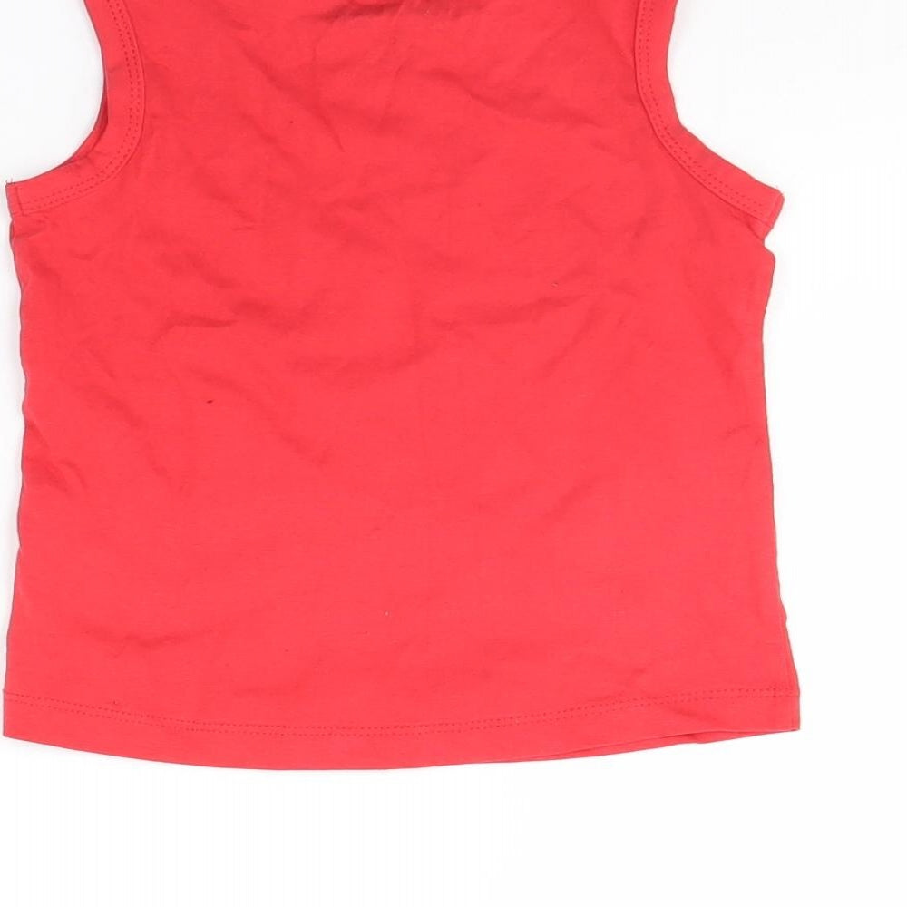 Hullabaloo Boys Red   Basic Tank Size 3 Years