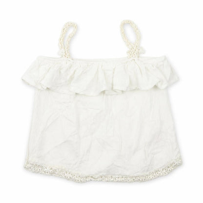 Primark Girls White   Basic Tank Size 8 Years