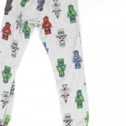 H&M Boys Grey Solid   Pyjama Pants Size 4 Years  - LEGO