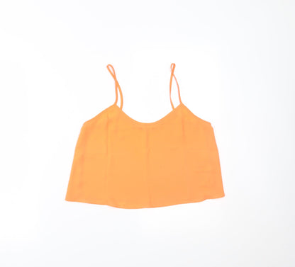Topshop Womens Orange   Cropped Tank Size 8