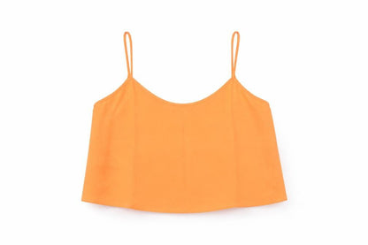 Topshop Womens Orange   Cropped Tank Size 8