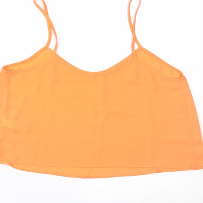 Topshop Womens Orange   Cropped Tank Size 8