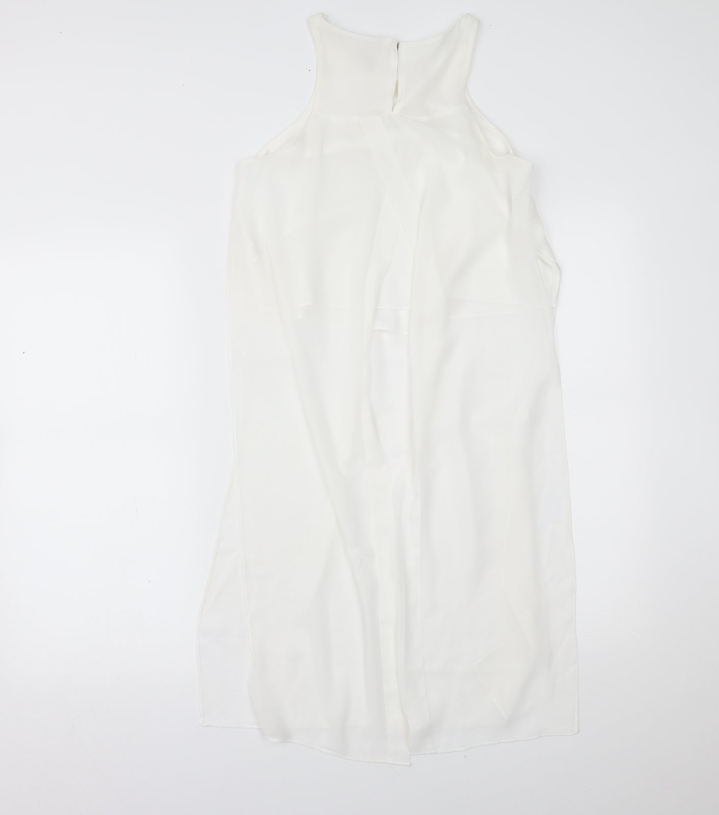 Womens UK Size 6 River Island White Basic Tank
