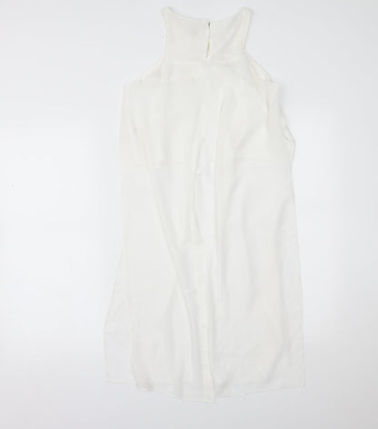 Womens UK Size 6 River Island White Basic Tank