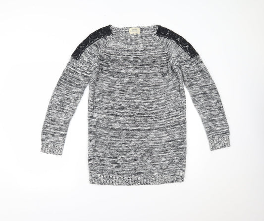 Womens UK Size 10 Papaya Grey Pullover Jumper