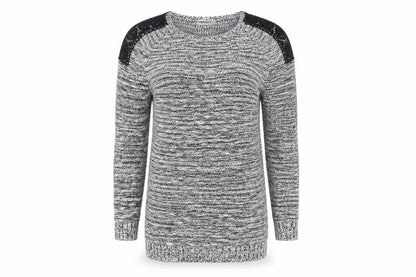 Womens UK Size 10 Papaya Grey Pullover Jumper