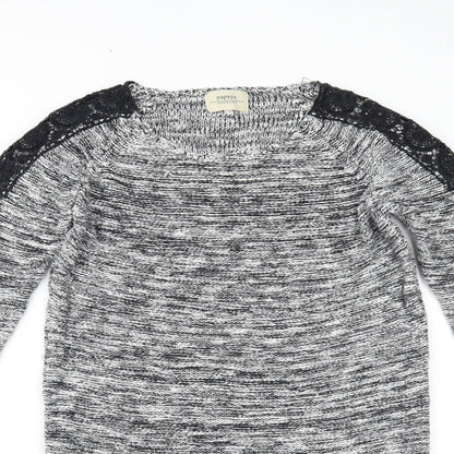 Womens UK Size 10 Papaya Grey Pullover Jumper