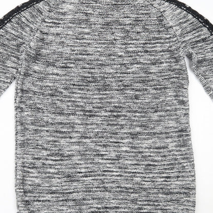 Womens UK Size 10 Papaya Grey Pullover Jumper