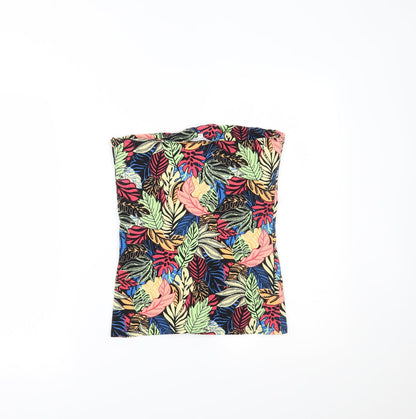 Papaya Womens Multicoloured Floral  Basic T-Shirt Size 10