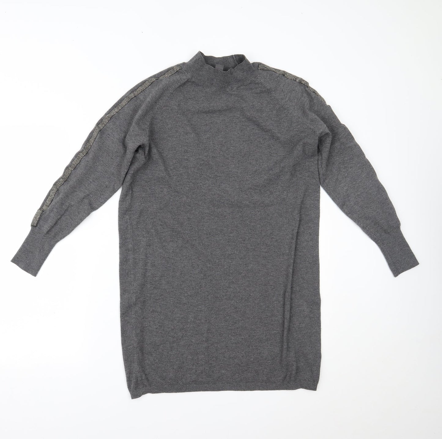 Primark Womens Grey   Jumper Dress  Size S