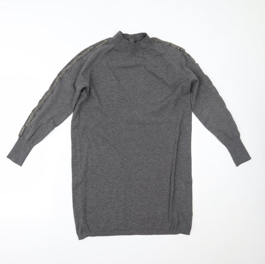 Primark Womens Grey   Jumper Dress  Size S