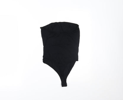 PRETTYLITTLETHING Womens Black   Bodysuit One-Piece Size 10