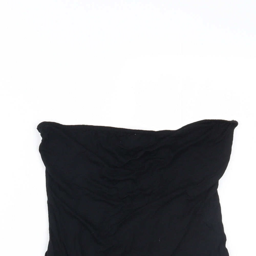 PRETTYLITTLETHING Womens Black   Bodysuit One-Piece Size 10